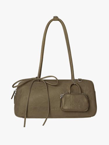 Vegan Leather Lightweight Twin Baguette Bag [] - mellotory - Modalova