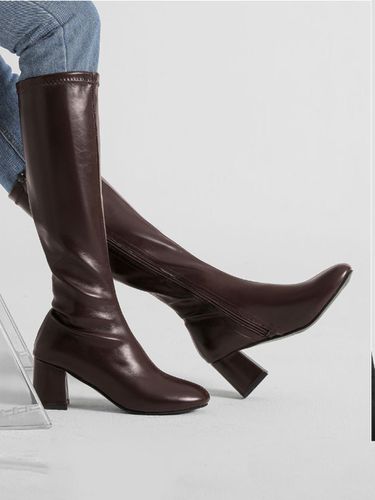 Premium Handmade Leather Lake Basic Long Boots (BLLTR4e250) - CHAAKAN - Modalova