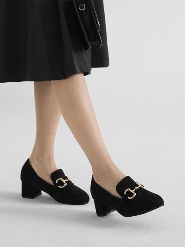 Suede Fur-Lined Horse-bit Loafer (LFSDR3f843) - CHAAKAN - Modalova