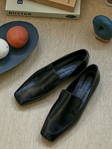 Genuine Leather Classic Nimp Loafers [Black] - ashgray studios - Modalova