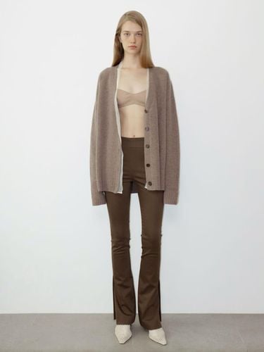 Merino Wool Trimmed Cardigan [] - LEHA - Modalova