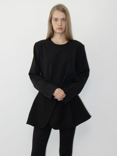 Wool Blend Wrap Belt Skirt [Black] - LEHA - Modalova