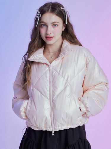 Glossy Padded Jacket [Pink] - MOONFAIRY - Modalova