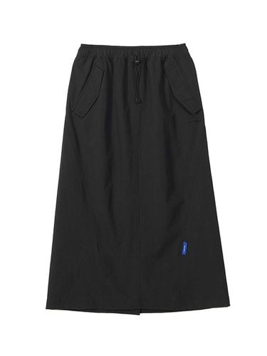 Flap Pocket Premium Nylon Skirt [Black] (3563) - PAN AM - Modalova