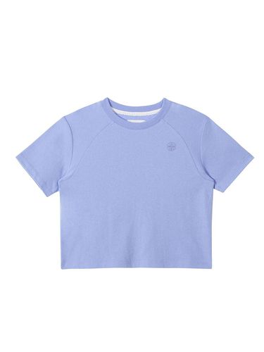 Mid-Crop Raglan Short Sleeve T-shirt [Lavender] (1167) - PAN AM - Modalova