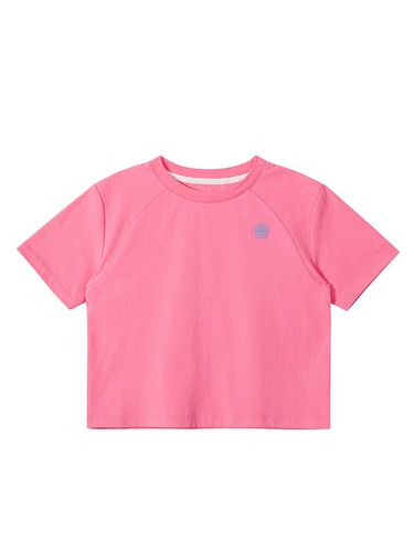 Mid-Crop Raglan Comfortable T-shirt [Pretty Pink] (1167) - PAN AM - Modalova