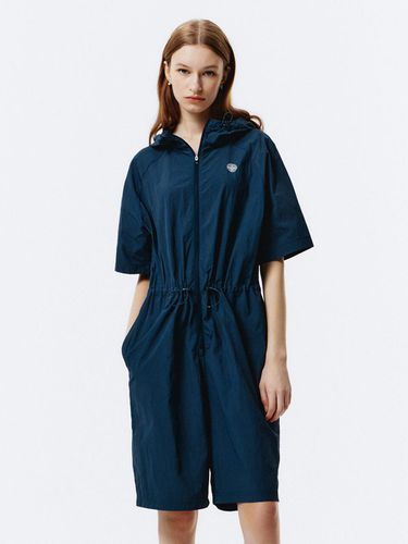 Premium Nylon One-Piece Jumpsuit [Light Navy] (1179) - PAN AM - Modalova