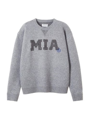 Premium Knit Airport Sweater [Melange Grey] (3103) - PAN AM - Modalova