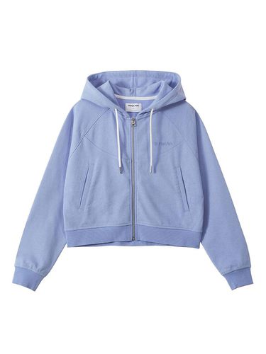 Cotton Blend Full-Zip Hoodie [Lavender] (3170) - PAN AM - Modalova