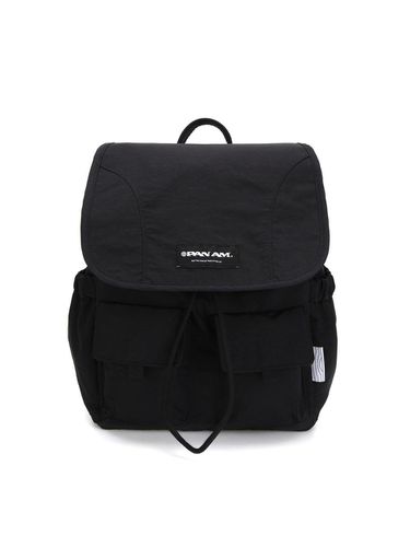 Front Pocket Nylon Durable Backpack [Black] (0161) - PAN AM - Modalova