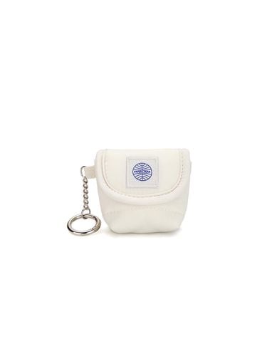 Soft Padded Nylon Mini Bag Keyring [Ivory] - PAN AM - Modalova