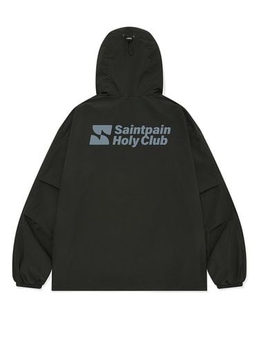 Wind Shell Hooded Jumper [Black] - SAINTPAIN - Modalova