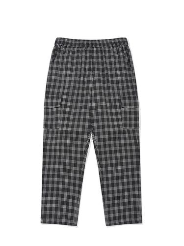 Alternate Checked Wide Cargo Pants [Black] - SAINTPAIN - Modalova