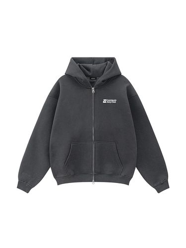 Overfit Double Zipper Hoodie [Black] - SAINTPAIN - Modalova