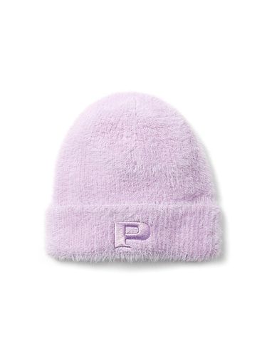 Fur Acrylic Mid-Length Beanie [Lavender] (0161) - PAN AM - Modalova