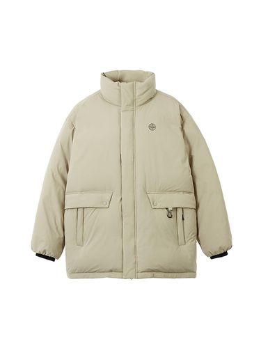 Cotton-touch Overfit Flap Pocket Down Jacket [] (3522) - PAN AM - Modalova