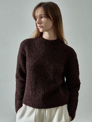 Essential Boucl Mock Neck Knit [] - FACADE PATTERN - Modalova