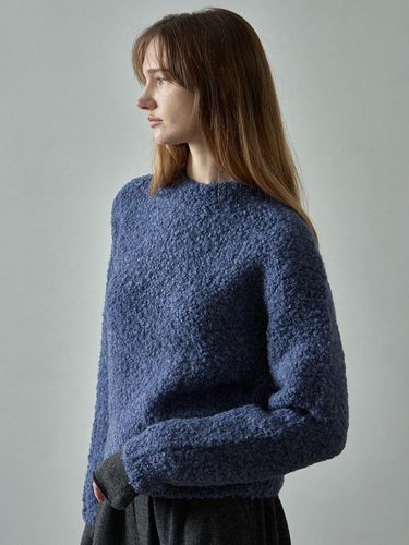 Essential Mock Neck Boucl Knit Sweater [] - FACADE PATTERN - Modalova