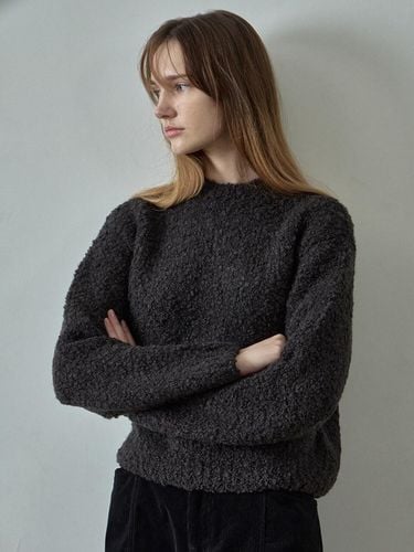 Essential Boucl Mock Neck Knit Sweater [] - FACADE PATTERN - Modalova