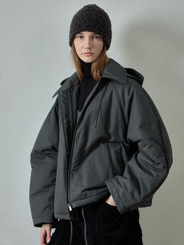 Minimal Hood Padded Jacket [] - FACADE PATTERN - Modalova