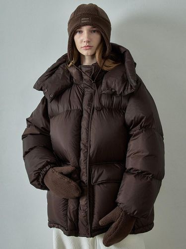 Down Filled Half-Length Padded Jacket [] - FACADE PATTERN - Modalova