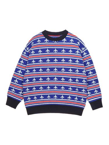 Clipper Boeing 747 Jacquard Lambswool Sweater [Signature ] (3801) - PAN AM - Modalova