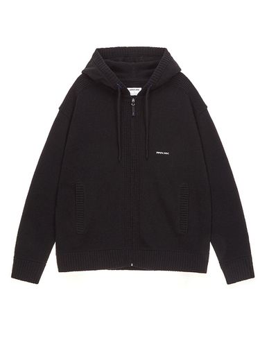 Full-Zip Hooded Lambswool Cardigan [] (3105) - PAN AM - Modalova