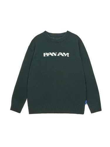 Pan-Am Round Neck Lambswool Sweater [] (3109) - PAN AM - Modalova