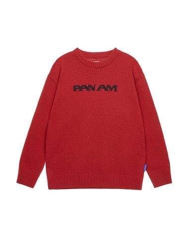 Lambswool Pan-Am Round Neck Sweater [] (3109) - PAN AM - Modalova