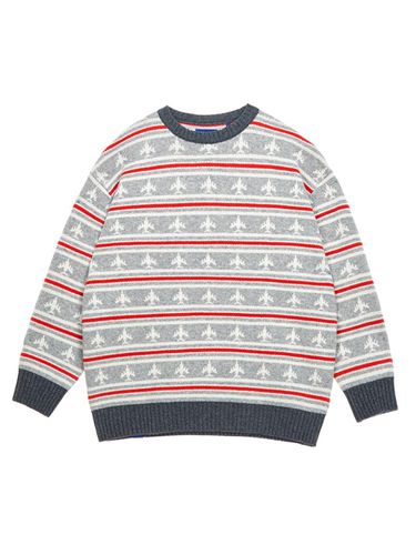 Boeing 747 Jacquard Classic Lambswool Sweater [] (3801) - PAN AM - Modalova