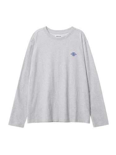 Essential Long Sleeve Standard Fit T-shirt [Melange Gray] (3105) - PAN AM - Modalova