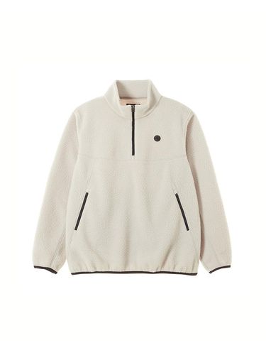 Fleece Half-Zip High-Neck Tee [Light Beige] (3501) - PAN AM - Modalova