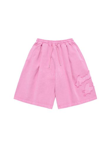 APPLIQUE LOGO PIGMENT SHORT PANTS - acme de la vie - Modalova