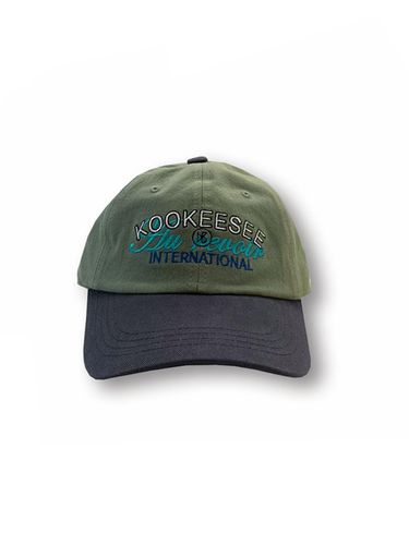 Two tone vintage washing ball cap (Khaki/Charcoal) - KOOKEESEE - Modalova