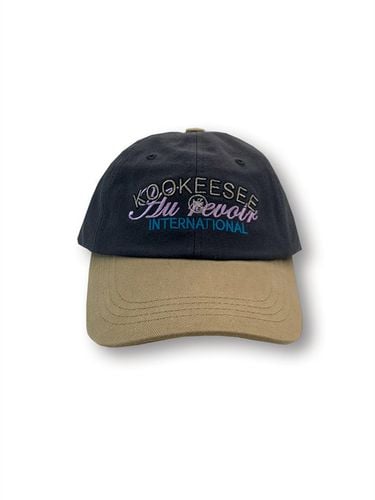 Two tone vintage washing ball cap (Charcoal/Beige) - KOOKEESEE - Modalova