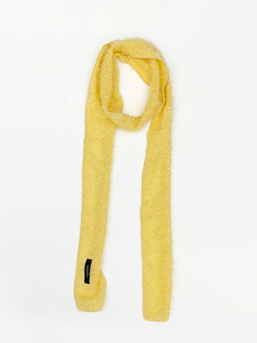 Hairly Knit Muffler Scarf (Yellow) - KOOKEESEE - Modalova