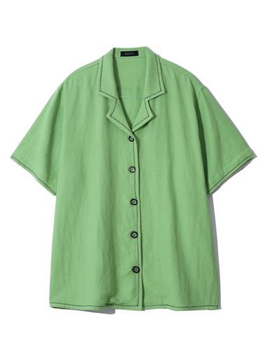 Oxford Linen Collar Shirt ( - ) - KOOKEESEE - Modalova