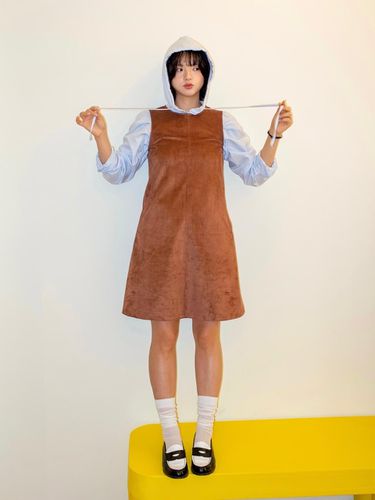 October suede dress _brown - loves ugly - Modalova