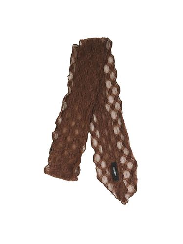 Net Lace Scarf (Brown) - KOOKEESEE - Modalova