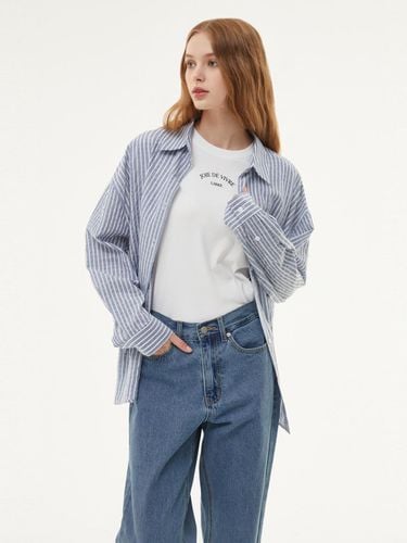 Striped loose fit blouse PQ3WB802 - PLASTIC ISLAND - Modalova