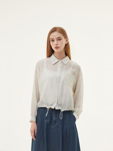 Hem string stripe blouse PQ3WB804 - PLASTIC ISLAND - Modalova