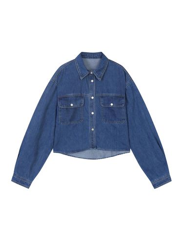 Snap button Long Sleeve Denim Shirt (VJBKI2402) - ISABEY - Modalova