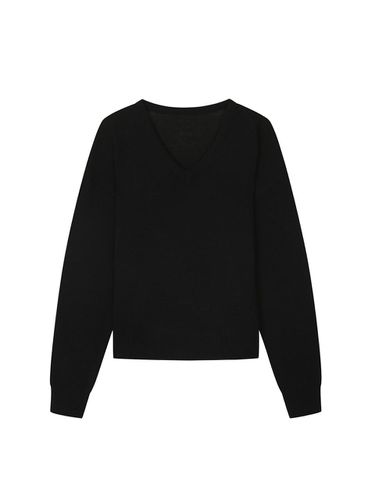 Wool alpaca blended V-neck pullover (VJUCI2919) - ISABEY - Modalova