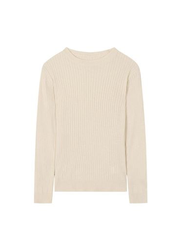 Round neck rib long-sleeved pullover (VJUCI2920) - ISABEY - Modalova