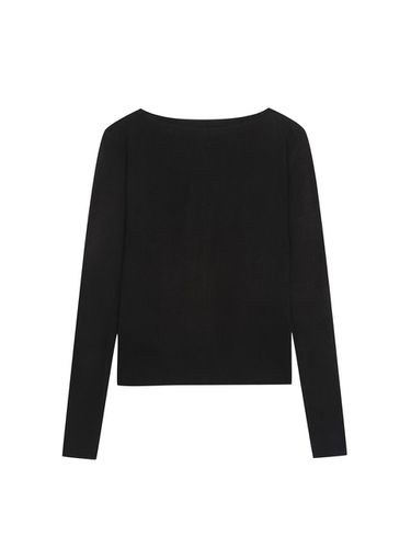 Rib neck long sleeve pullover (VJUCI2923) - ISABEY - Modalova