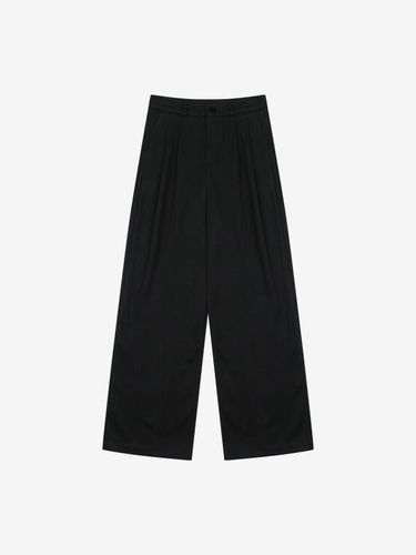 Two pintuck straight fit slacks (VJPAY2244) - ISABEY - Modalova