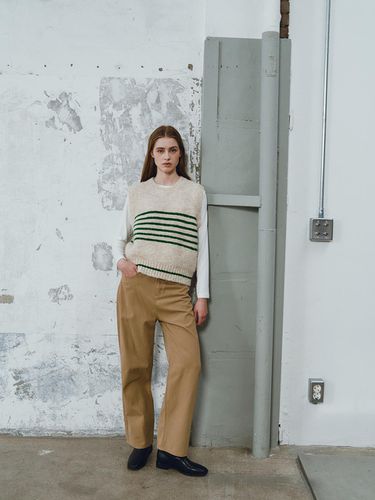 Straight fit cotton long pants (VJPAI2204) - ISABEY - Modalova