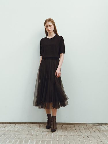 Double-sided pleated sha skirt (VJSAI2305) - ISABEY - Modalova