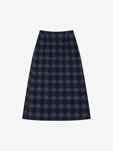 H line long checkered skirt (VJSAY2350) - ISABEY - Modalova