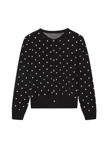 Dot PATTERN Round Neck Cardigan (VJCCX2948) - ISABEY - Modalova